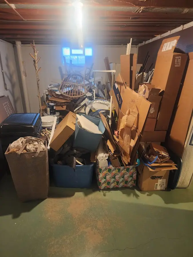 Roll-off dumpster container at job site for Yard Waste Dumpster Rental in Auburn Hills